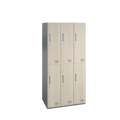 WOODMETAL 906 skříň 6-boxová, 1850x900x500 mm, stříbrná/javor